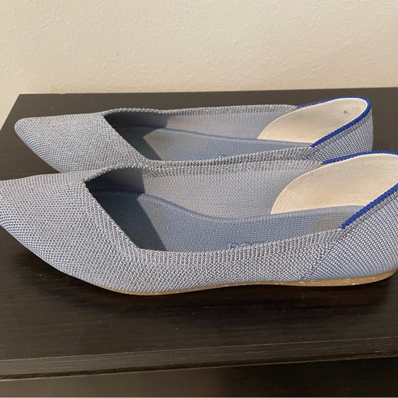 Rothy’s The Point Something’s Blue Metallic- gently used. Size 7.5 - Picture 4 of 6